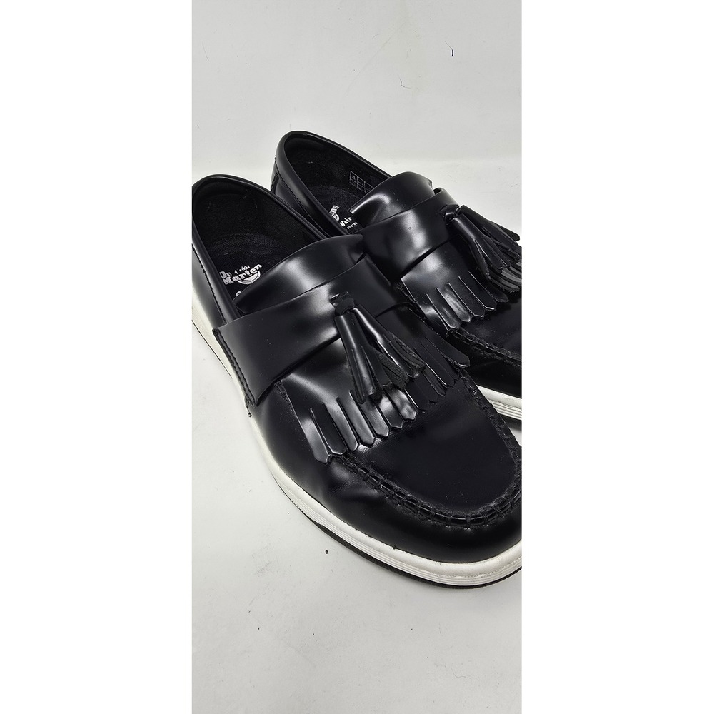 Dr Martens women 8 Edison Kiltie Tassel loafer Temperley leather black - Picture 5 of 14